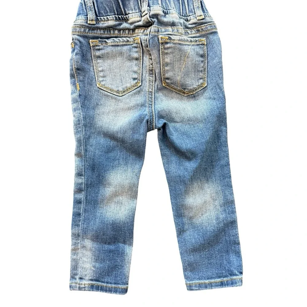 BABY GAP DISNEY‎ MINNIE MOUSE DENIM JEANS ELASTIC WAISTBAND TODDLER 2 YEARS
